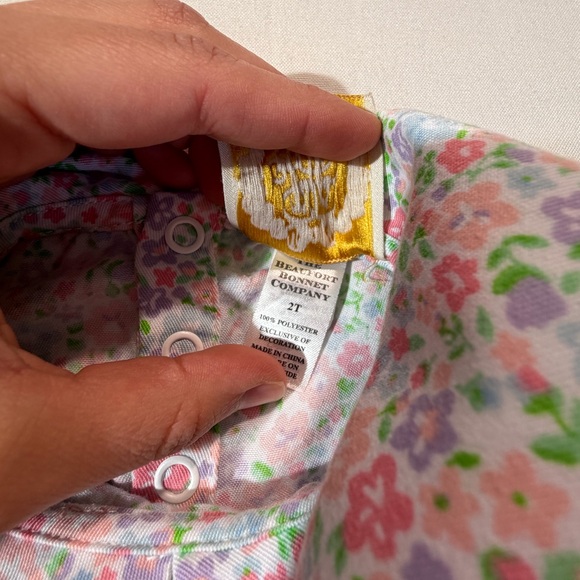 The Beaufort Bonnet Company TBBC Floral Ruffle Dress 2T Classic Preppy - Picture 5 of 5